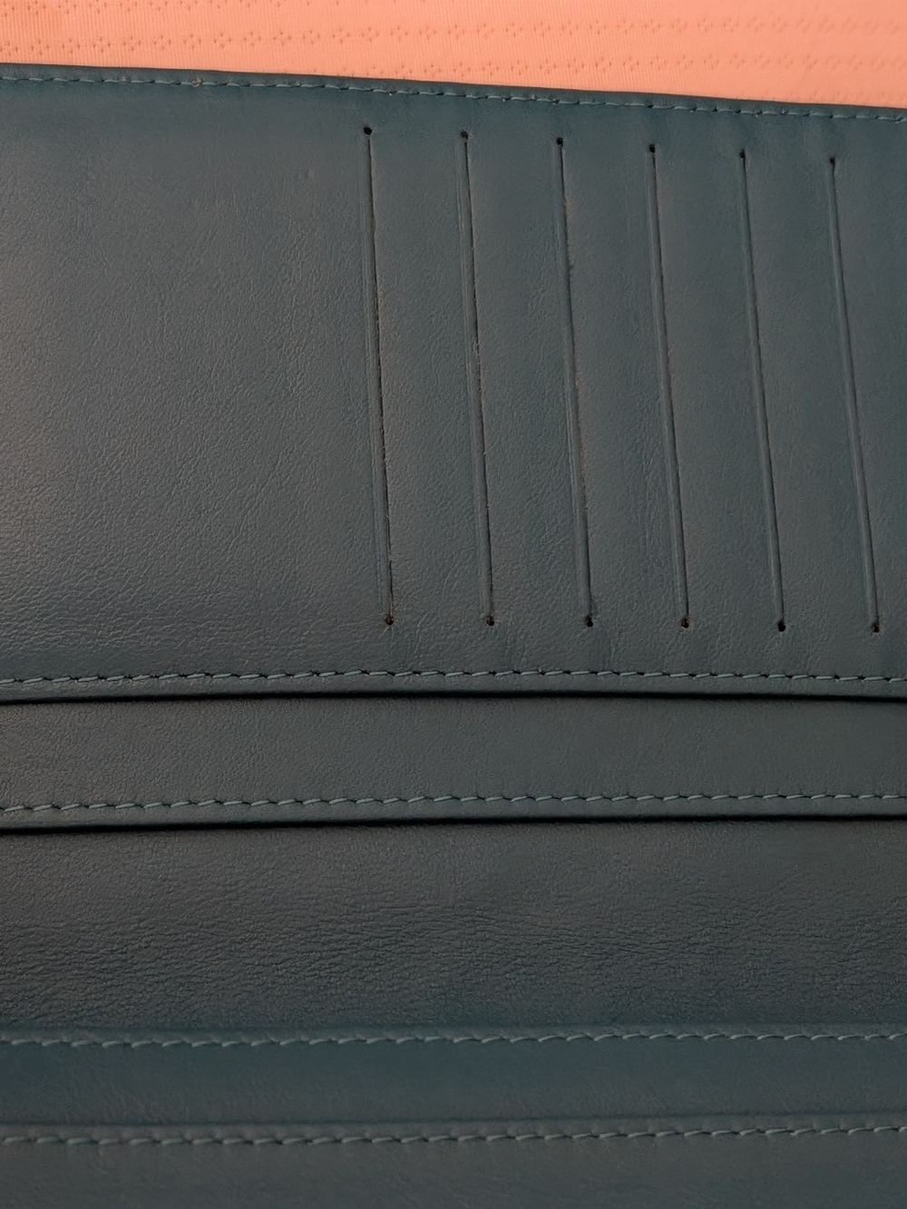 CHANEL Teal Quilted Patent Leather Clutch Silver CC Long Wallet Purse - Picture 15 of 15
